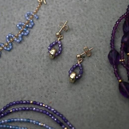 SpoiledBrat Jewelry彩色锆石小耳环 商品图1