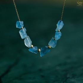 SpoiledBrat Jewelry海蓝宝18k金项链