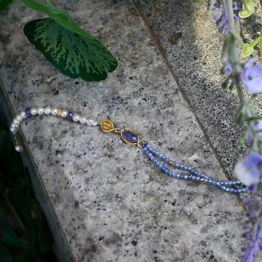 SpoiledBrat Jewelry薰衣草色系坦桑石珍珠手链 商品图1