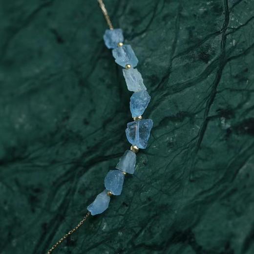 SpoiledBrat Jewelry海蓝宝18k金项链 商品图1