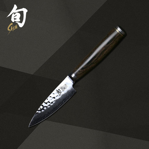 旬水果刀手工锤纹大马士革钢多功能刀刀具 TDM-0700 商品图1