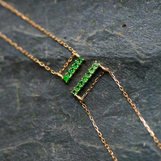 SpoiledBrat Jewelry18K金沙佛莱石一字项链 商品图0