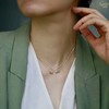 SpoiledBrat Jewelry18K金沙佛莱石一字项链 商品缩略图2
