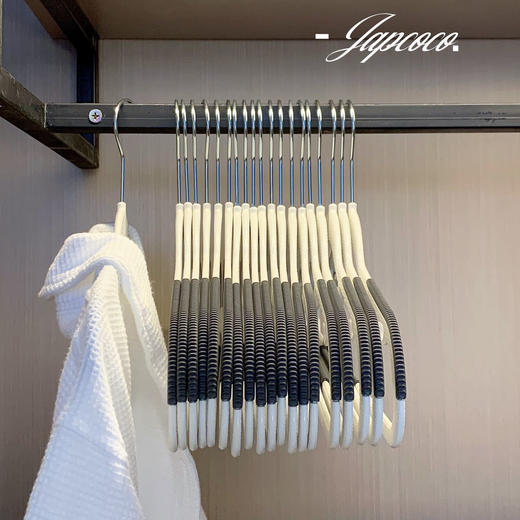 【赠10个挂钩】干湿两用衣架 30个装 防滑凹槽 不滑落 商品图8