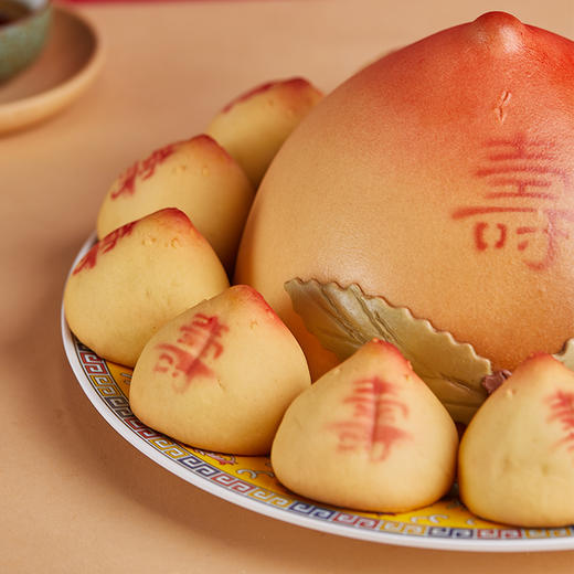 御茶膳房寿桃礼盒生日寿桃馒头老人长辈传统过寿祝寿贺寿大寿桃十全寿桃 商品图1