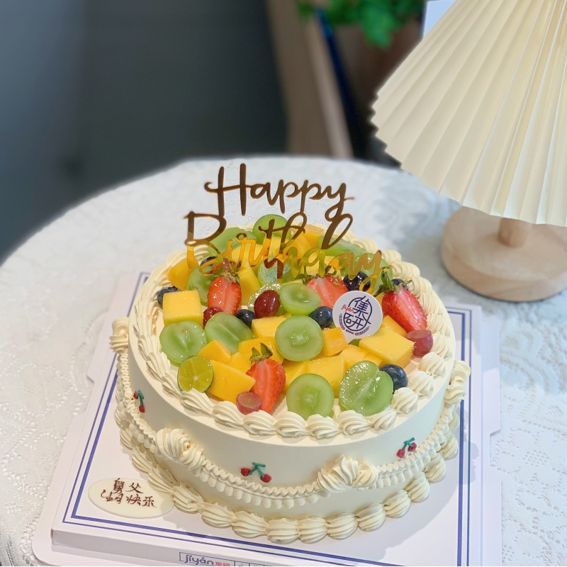 裱花水果蛋糕（蛋糕需提前1天下单，不接急单）【页面往下拉，有尺寸和口味选择】