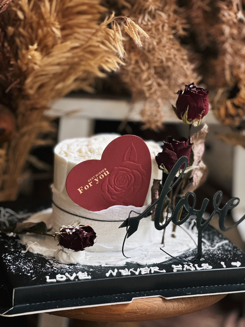 玫瑰信笺（附带红色贺卡）