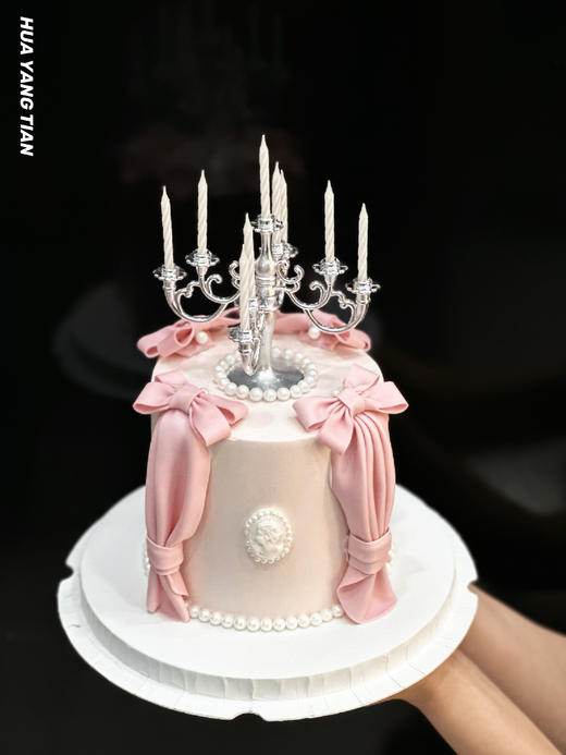 复古巴洛克 · 奶油霜蛋糕（加高款） 商品图0