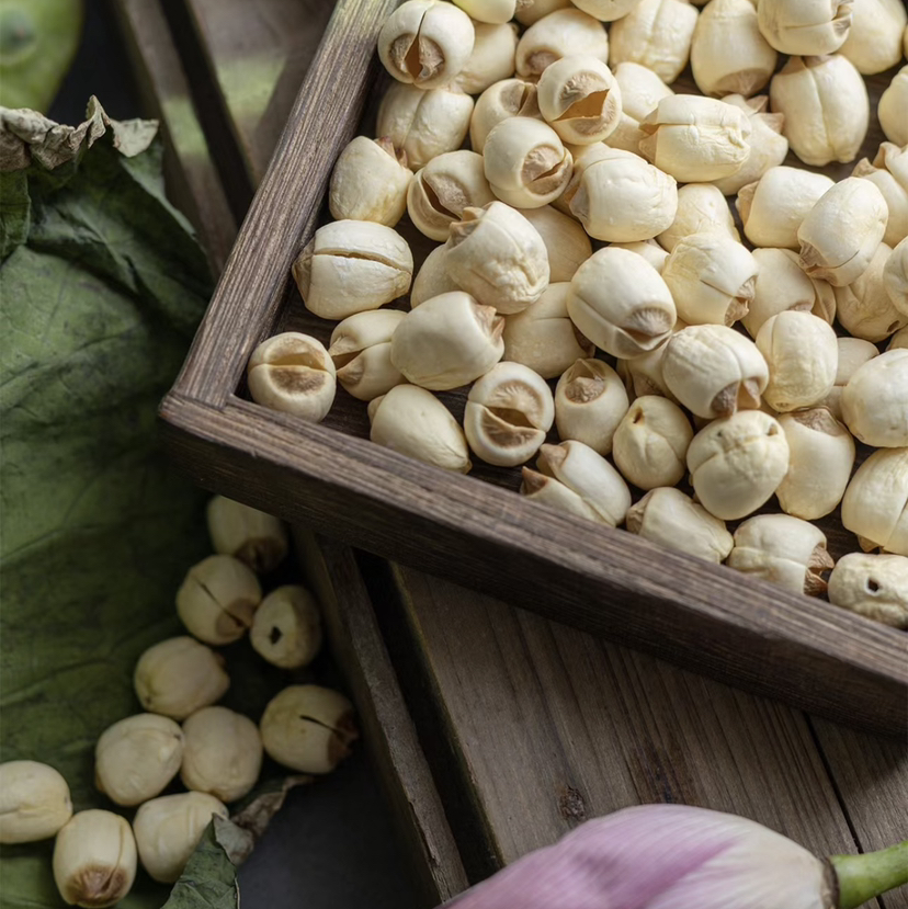 【江西广昌手工白莲子】地标性非遗传统手工制作  可生吃 无硫熏  冷水炖煮粉糯清香 入口即化 回归到农家本味