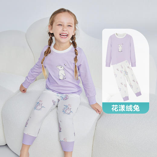 【79元秒】ibaby×outlast太空科技恒温抑菌针织长袖图案家居服睡衣套装90/100码 商品图6