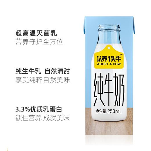 认养一头牛全脂纯牛奶200ml（8A) 商品图5