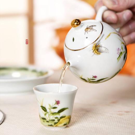 成艺陶瓷中式田园蝶恋花家用防烫过滤功夫茶具 商品图1
