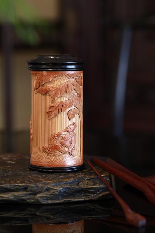 竹雕茶叶罐系列 商品图1