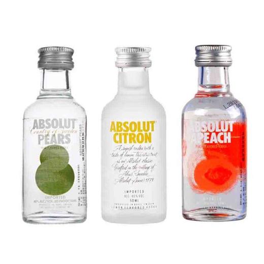 网红绝对果味小酒版50ml（柠檬/蜜桃/苹果梨味） 商品图0