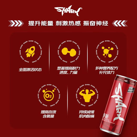 泰国鲨克维生素风味饮料爆能250ml/023776 充沛能量刺激热感冰镇饮用风味更佳 商品图2