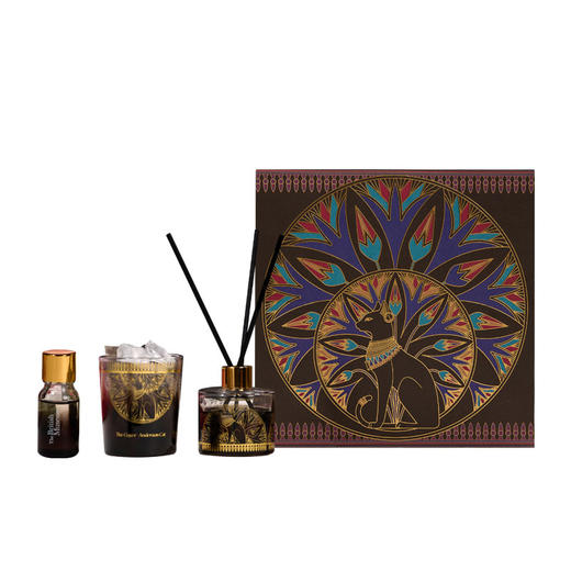 大英博物馆盖亚·安德森猫系列 二十四节气之【小雪】无火香薰蜡烛香氛晶石散香器礼盒 商品图4