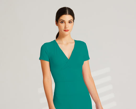 《5送2 10送5》哈瓦塔 瑜伽无尺码夏季裸感高弹运动上衣一码通短袖带胸垫 商品图10