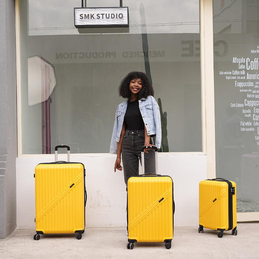 银座最新外销热卖伸缩扩容款9206L系列拉链箱 商品图8