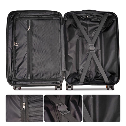 银座最新外销热卖伸缩扩容款9206L系列拉链箱 商品图7