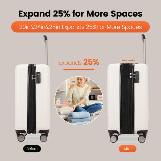 银座外销热卖款GINZA TRAVEL-9316ET扩容拉链箱 商品图11