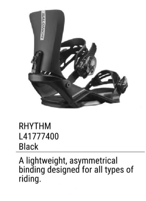 25/27SALOMON固定器RHYTHM黑 商品图0