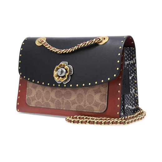 Coach(专柜) 蔻驰 Parker系列山茶花铆钉边饰手提单肩链条包女士斜挎包 C4659B4M2（8月11日-22日CCpark活动现场自提） 商品图3