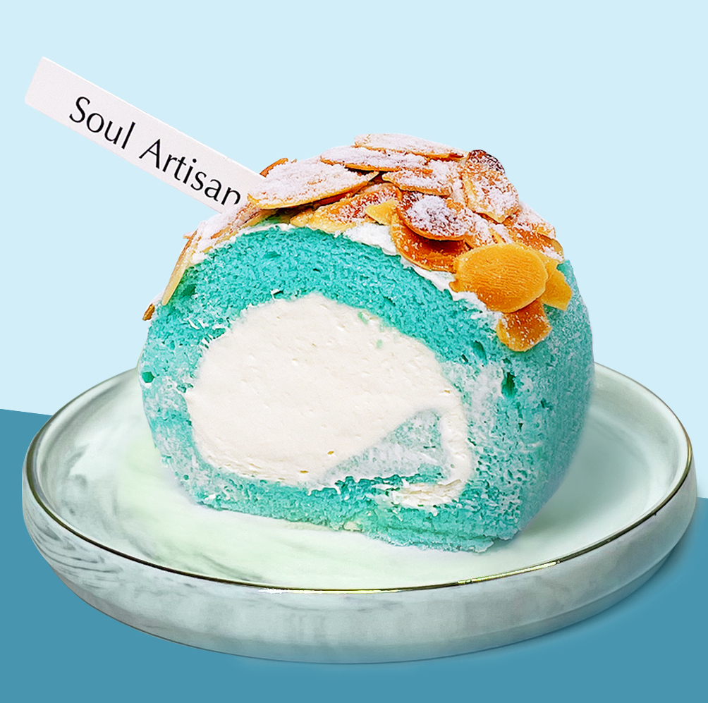 海盐芝士杏仁蛋糕卷（整卷）