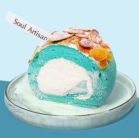 海盐芝士杏仁蛋糕卷（整卷）