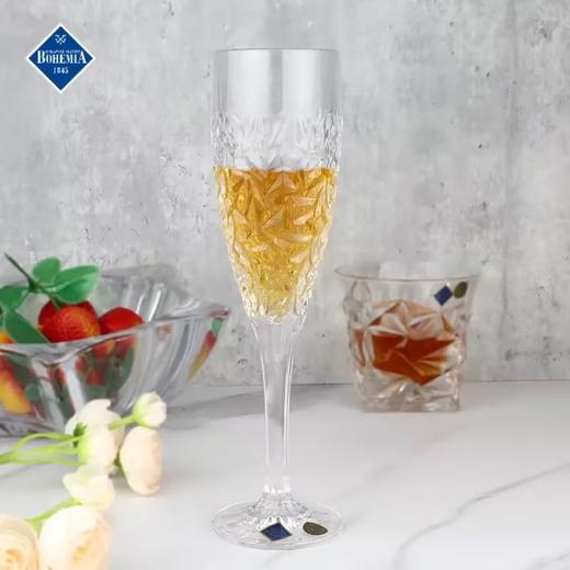 【样品特惠6.5折，无原包装仅2个，无货退款】捷克原装进口 BOHEMIA 尼克莱特香槟杯 轻奢家用水晶玻璃高脚杯 商品图0