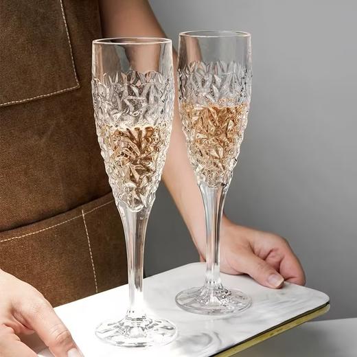 【样品特惠6.5折，无原包装仅2个，无货退款】捷克原装进口 BOHEMIA 尼克莱特香槟杯 轻奢家用水晶玻璃高脚杯 商品图2