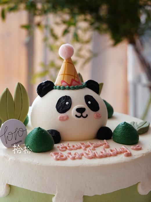 「大熊猫·国宝」手绘立体小动物·100%动物奶油（附图6寸·提前3天预订） 商品图3