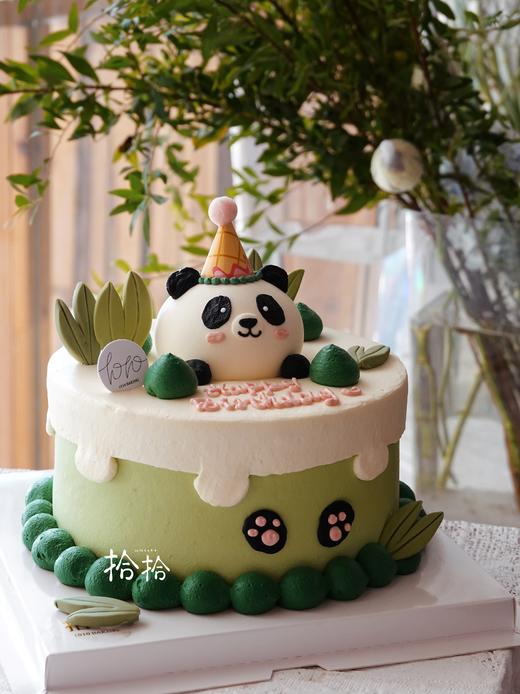 「大熊猫·国宝」手绘立体小动物·100%动物奶油（附图6寸·提前3天预订） 商品图1