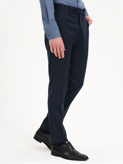 callisto藏青绵羊毛羊绒混纺套西-西裤 FSBWP028C NA 商品图4