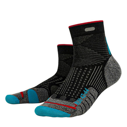 悍将hnk石墨烯跑步袜专业户外防臭银纤维跟腱保护运动袜 商品图3