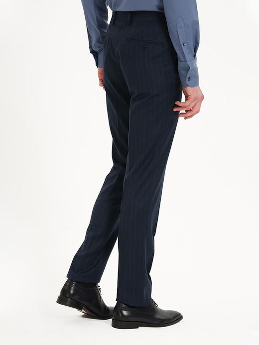 callisto藏青绵羊毛羊绒混纺套西-西裤 FSBWP028C NA 商品图5