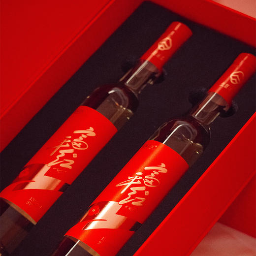 【富平红柿礼】蓝溪金炫 富平红礼盒  13.9%vol 原酿柿酒 富平红375ml双支礼盒 商品图1