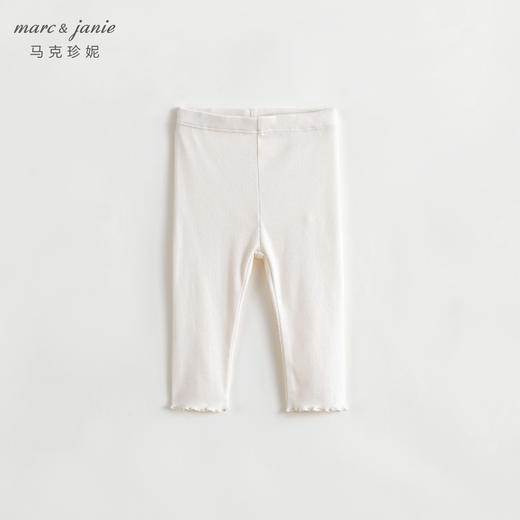马克珍妮秋装女童木耳边弹力针织打底裤231891 商品图1