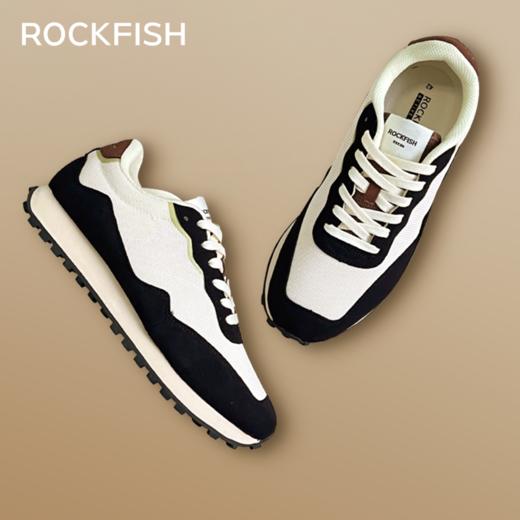 Rockfish 英国301复古慢跑厚底运动鞋防泼水情侣华夫休闲鞋 商品图2