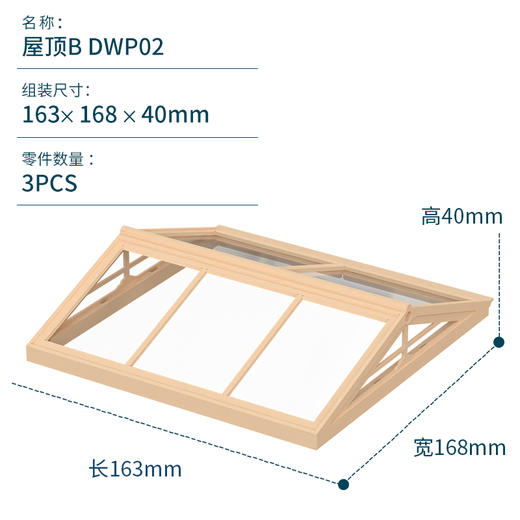rolife若来 超级世界小屋配件盲盒娃屋场景屋顶防尘板 商品图2