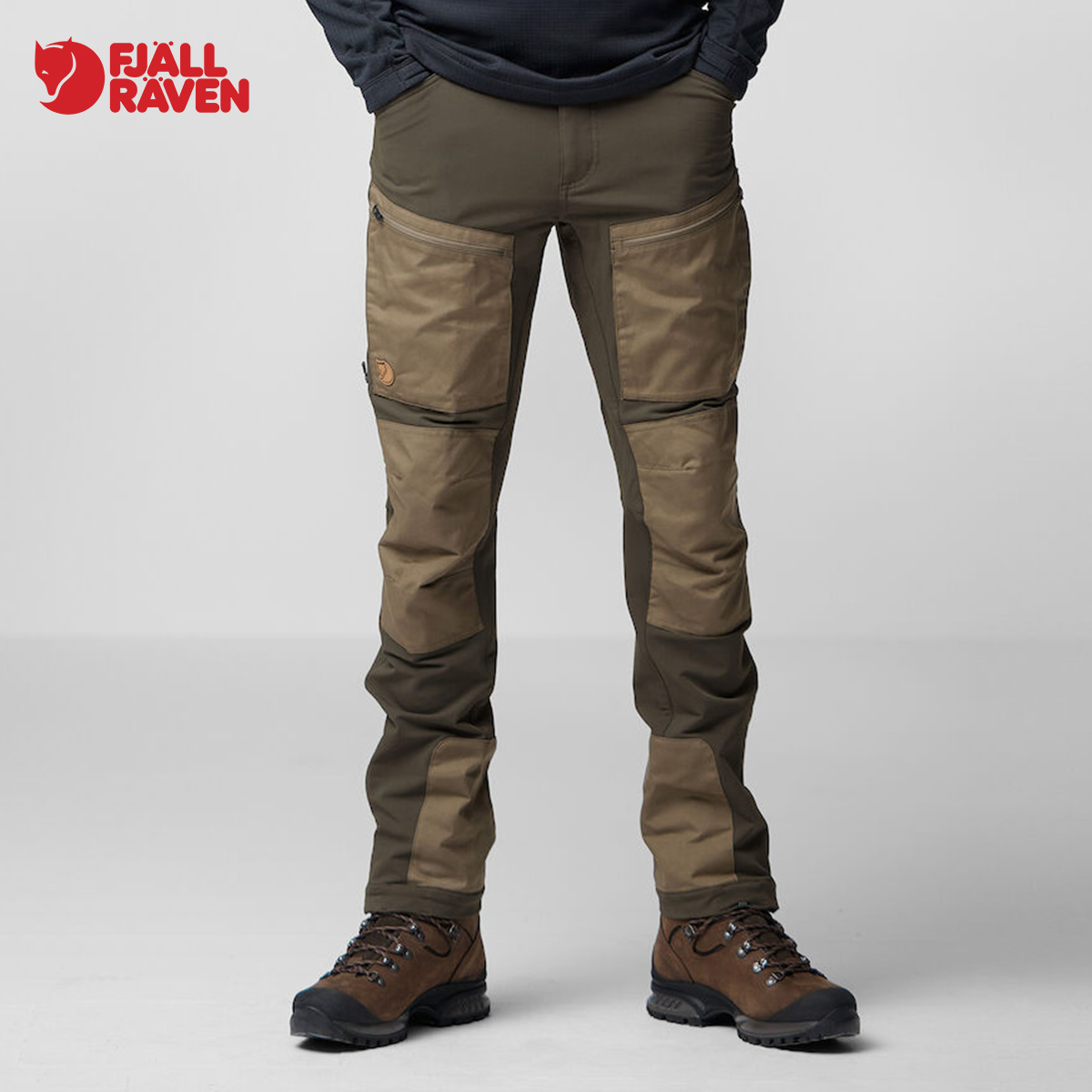 北极狐23秋冬户外G-1000徒步长裤男保暖耐磨弹力透气软壳裤 87160