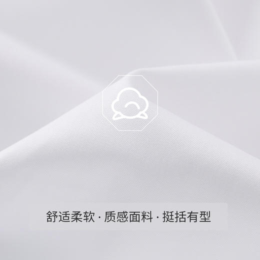 【60棉】罗蒙男士长袖衬衫商务简约清爽舒适绵柔衬衣男 商品图6
