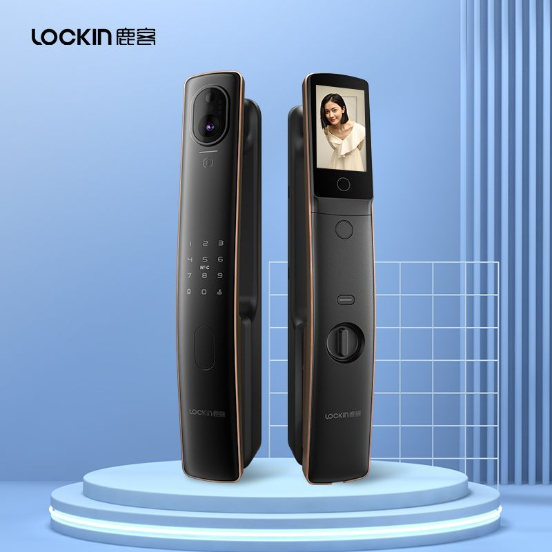 鹿客S50MPro指静脉密码大瓶猫眼智能锁高端款，一触即开，哨兵安防，老少皆可用，超长续航，防宠物开、性价比高，支持米家