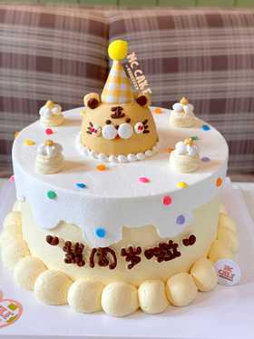 周岁小老虎立体裱花蛋糕/纸杯蛋糕组合