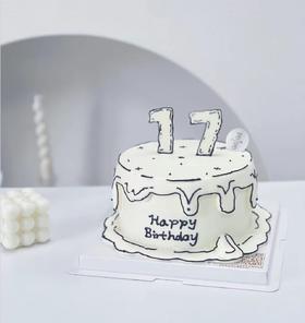 二次元数字蛋糕（下单现做，根据排单2-3小时）