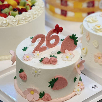 草莓翻糖蛋糕 商品图5