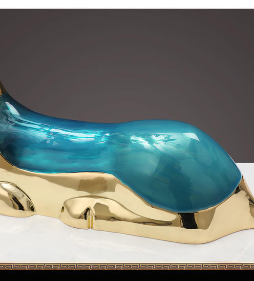 E-ZL-G-722  珐琅彩卧鹿摆件 商品图3