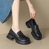 ZHR乐福鞋女2023新款韩版百搭一脚蹬厚底日系小皮鞋子jk单鞋 商品缩略图2