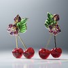 北京仓｜Gripoix Paris-Vintage-Cherry-樱桃 复古 琉璃 耳环［法国设计师］ 商品缩略图3