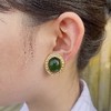 北京仓｜Gripoix Paris-Signet Oval-绿色 琉璃 耳环［法国设计师］ 商品缩略图2