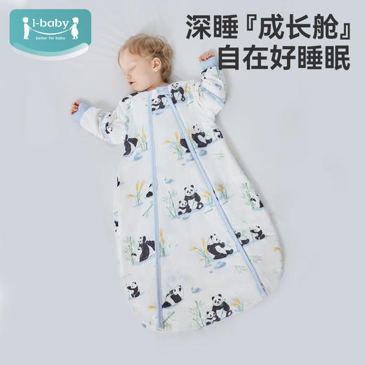 【限时159元】ibaby×outlast太空科技恒温6-12月婴儿髋腿发育深睡针织夹棉U型睡袋80码 商品图0